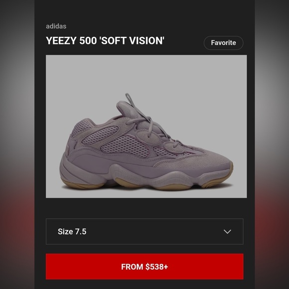 adidas Shoes - Yeezy 500 Adidas ‘Soft Vision’